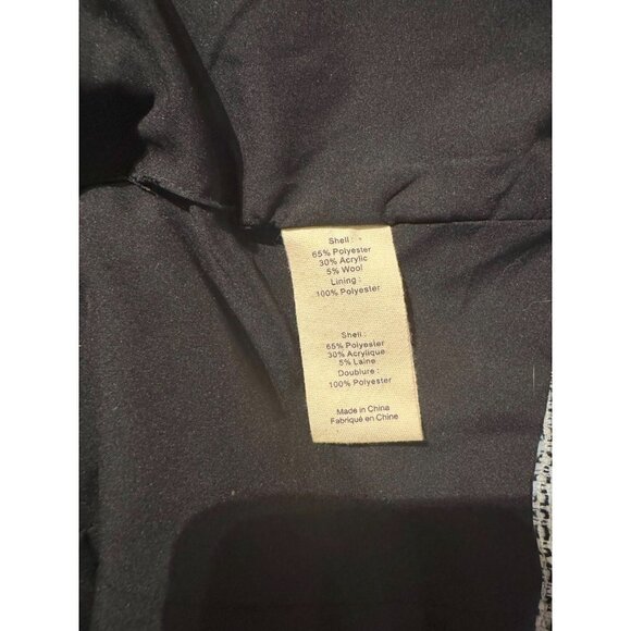 L'Agence Kenzie Tweed Plaid Silver Blazer NWOT - Picture 6 of 6